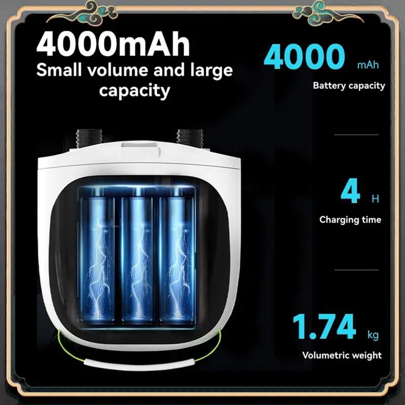 

Premium 20PSI SUP Paddle Board Air Pump Rechargeable Air Pump 4000Mah Battery For Paddle Boards Kayaks Wind Wings