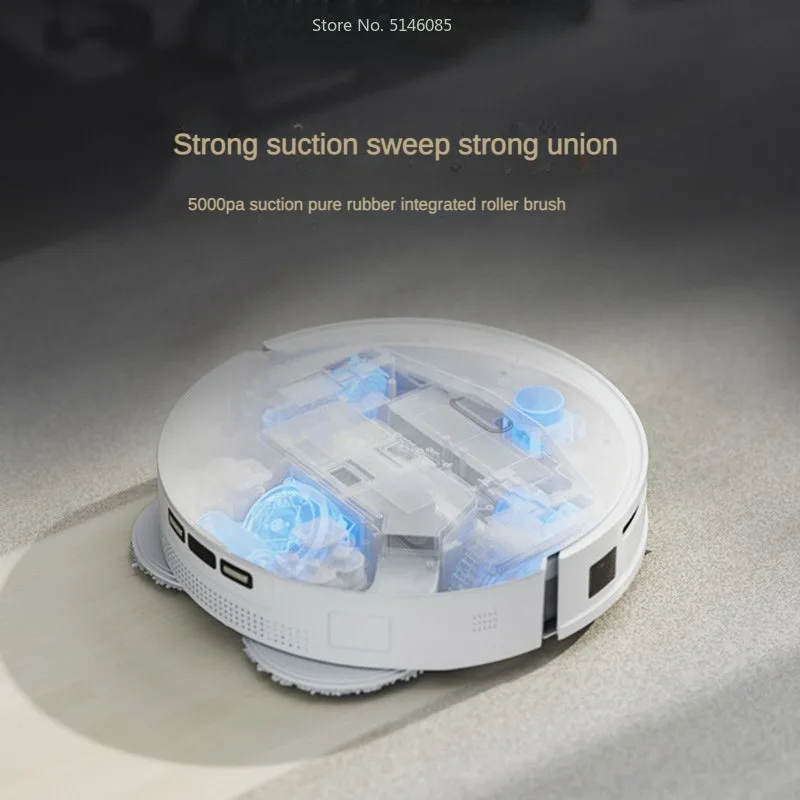 LinKBey Robot Vacuum Cleaner M20 5000pa Hidden Laser Navigation with Empty Wash Fill Dock Mute Robotic Dragging Robot 86mm High