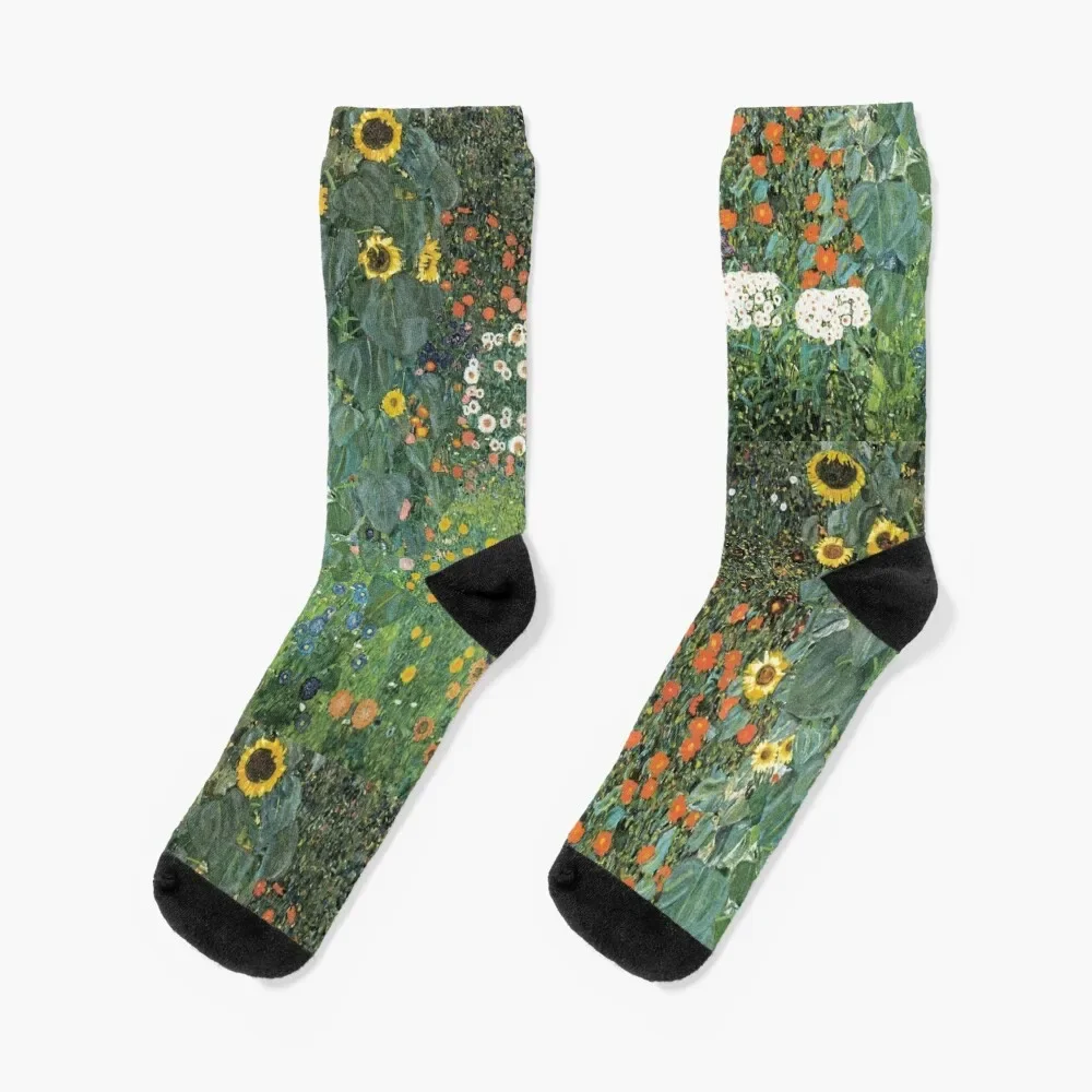 

Gustav Klimt - The Sunflower Socks funny gifts Soccer Socks Girl Men's