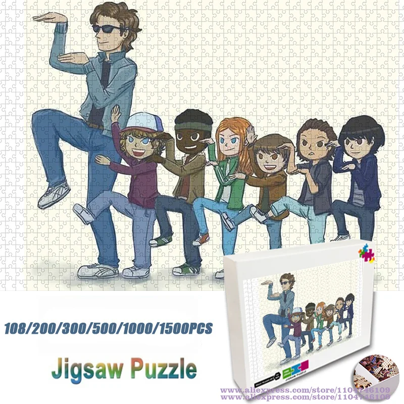 

Stranger Things Puzzle Jigsaw 108/200/300/500/1000/1500Pcs Characters Collection Puzzles Gift with Box Intelligence Puzzles