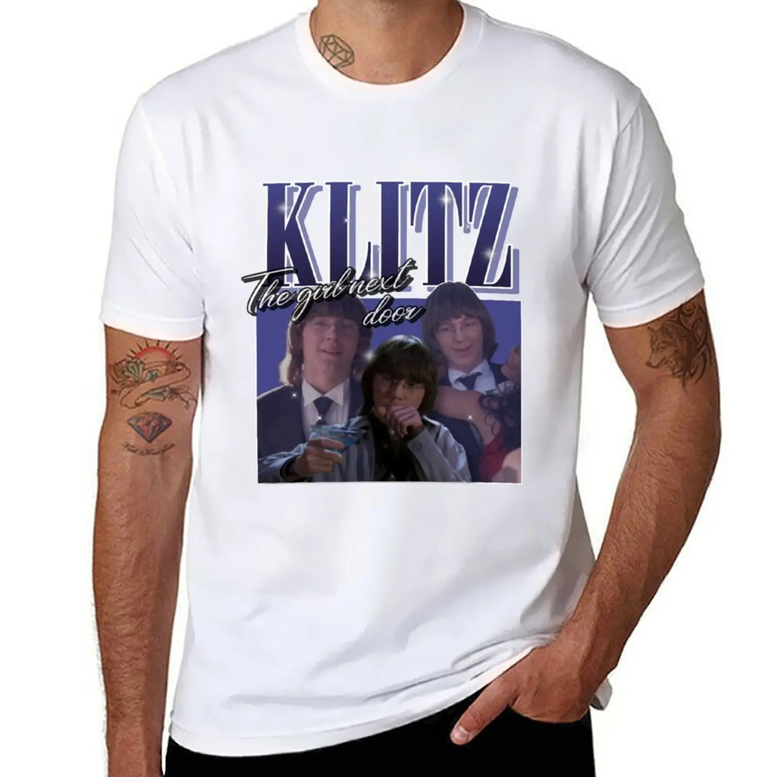 

KLITZ | Paul Dano retro design T-Shirt Standard Fit Solid Tee Shirt