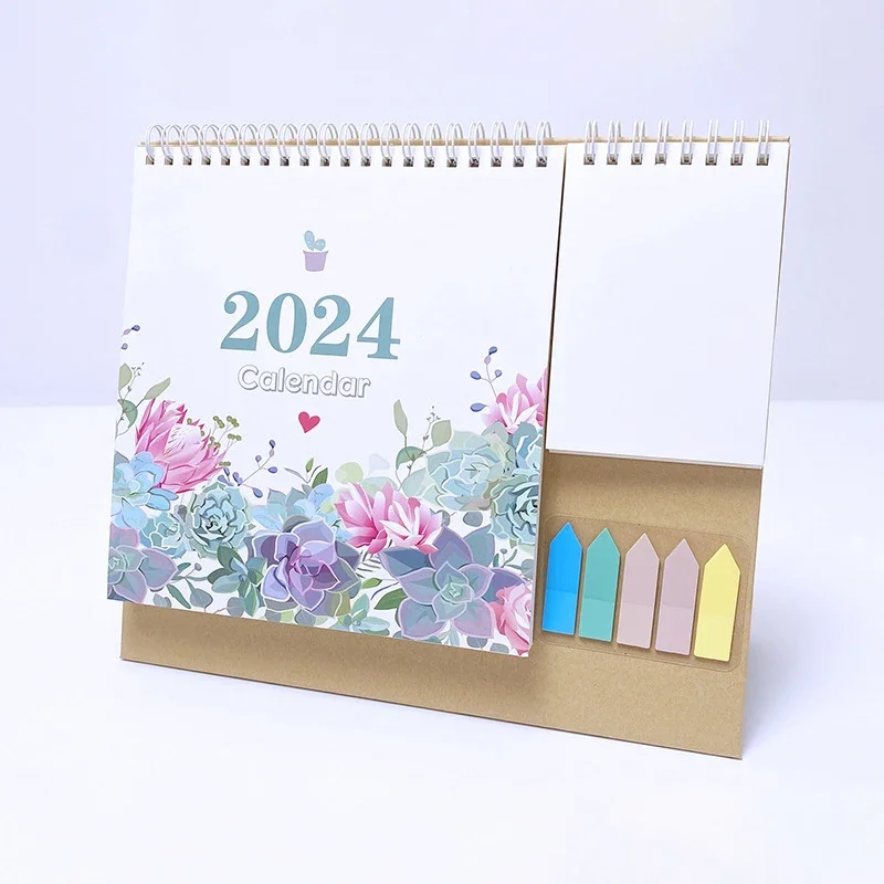 

2024 Desktop Calendar Daily 2024 Monthly Agenda Planner Table Schedule Home Office Decorative Desk Standing Calendar Stationery