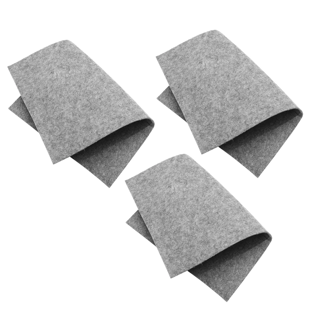 

3 Pcs Calligraphy Felt Pad Writing Desk Mat Sketch Drawing Tool Cushions Table Student