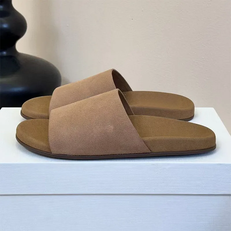 

Classic Slippers For Women Summer Flat Shoes Daily Outdoors Casual Slides Women Comfort Suede Mules Shoes Woman