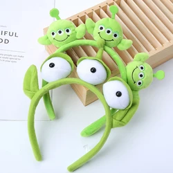 Disney Pixar Toy Story Alien Plush Headband Anime Figure Cosplay Alien Hair Accessories Hair Hoop Hairband Cartoon Children Gift