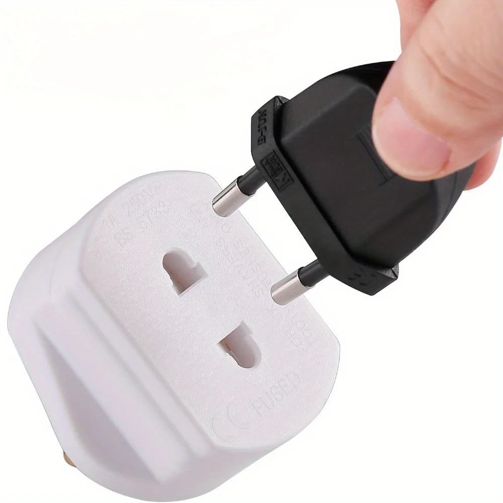 

Великобритания, 2-контактный на 3-контактный адаптер для зарядки электрической зубной щетки/бритвы, безопасный конвертер для бритвы в ванной комнате с 3-контактным зарядным устройством