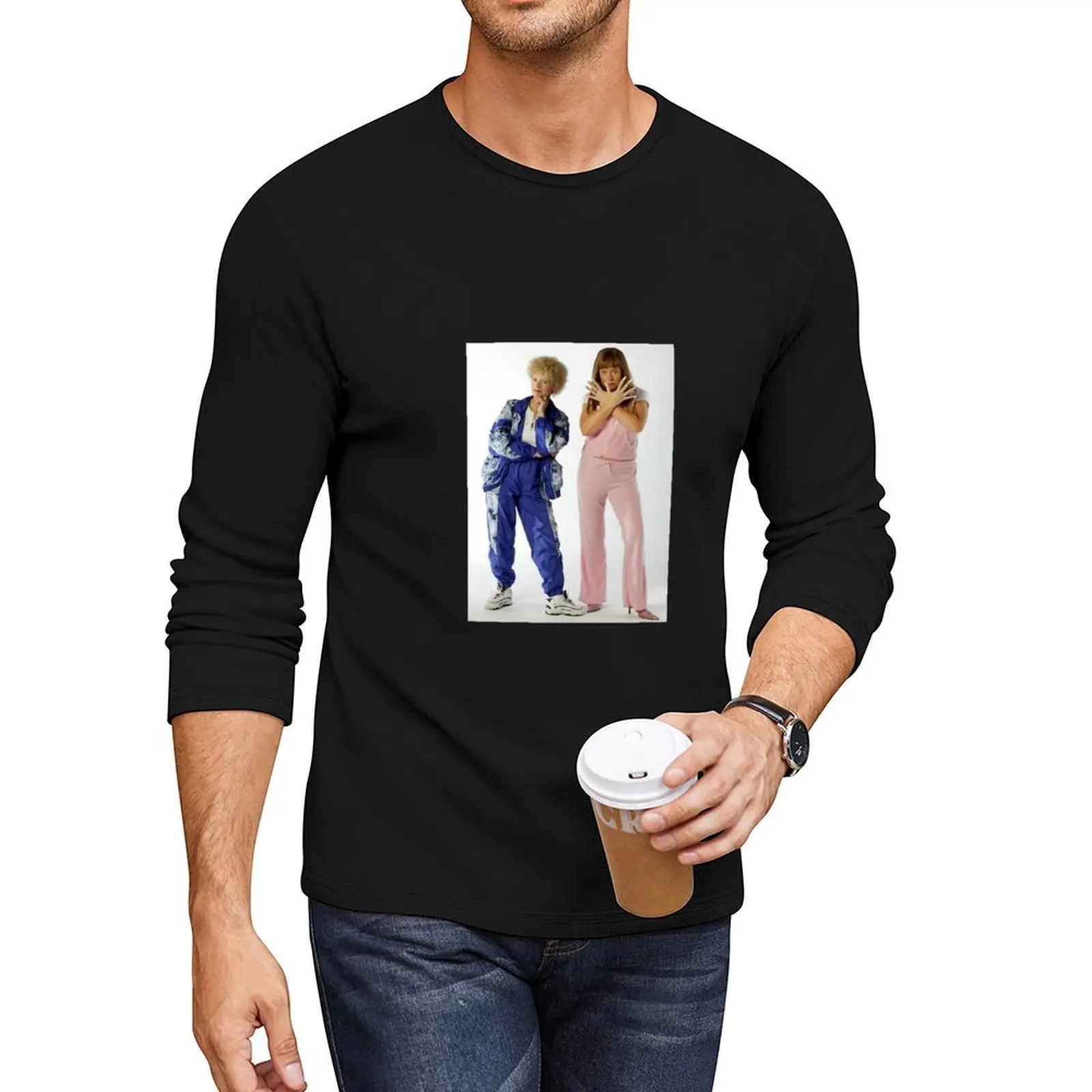 

Kath and Kim Long T-Shirt black t shirts funny t graphic animal print shirt for boys for men cotton