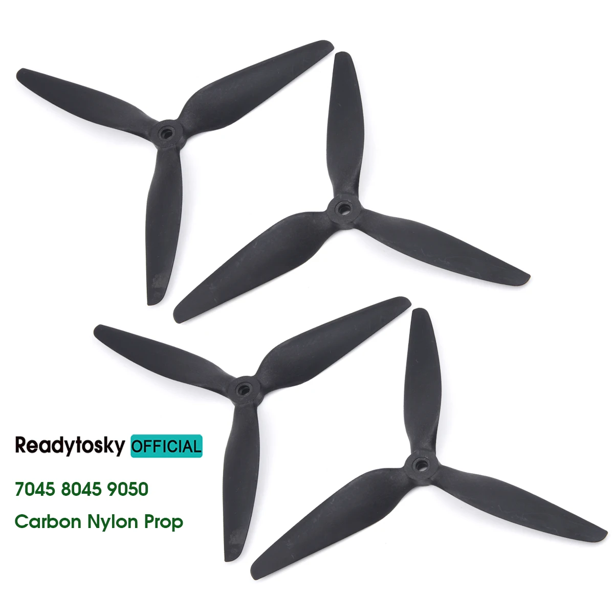 2Pairs 7045 8045 9050 Carbon Nylon Propeller 3-Blade for RC FPV Freestyle 7 8 9inch Long Range Frame Drones DIY Parts