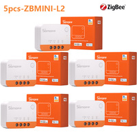 1-10 PCS SONOFF ZBMINI-L2 Zigbee DIY Smart Switch Module No Neutral Wire Required Switch Work With Alexa Google Alice Smartthing