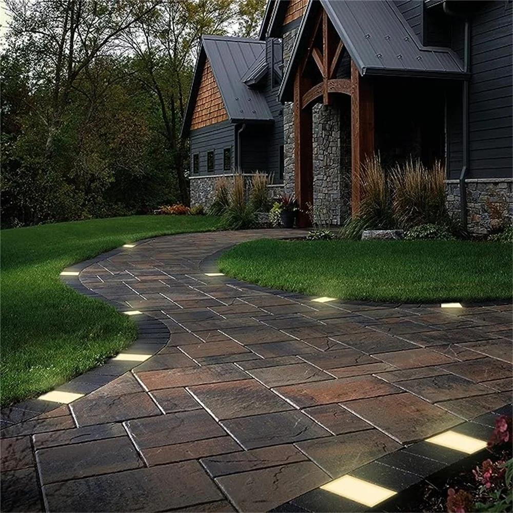

Warm White Recessed LED Floor Tile Lamp DC12V Outdoor Waterproof Underground Light Stainless Steel LED Buried Light