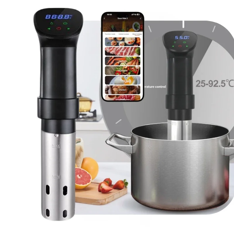 1100W Sous Vide Cooker Stainless Precision Immersion Circulator Device Machine with WiFi APP Recipes Accurate Temperature &Timer