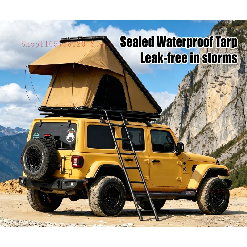 Factory Hot Selling-Ized Foldle Roof Top Hard Tent Thick Aluminum Honeycomb Base Four-Season Use