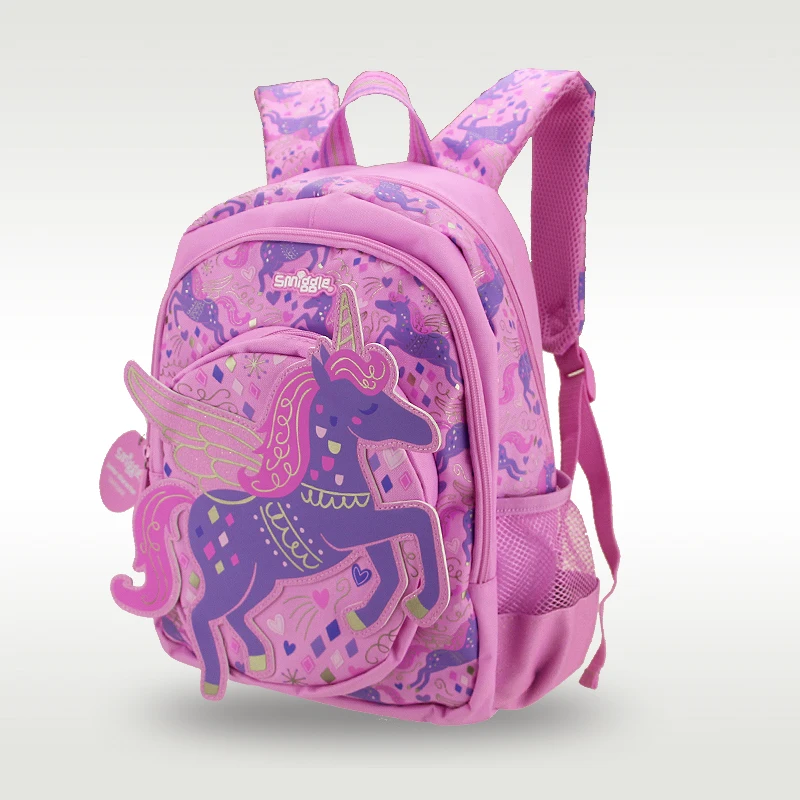 حقيبة مدرسية للأطفال البنات Angel Unicorn حقيبة ظهر Kawaii من 3 إلى 7 سنوات مقاس 14 بوصة #2