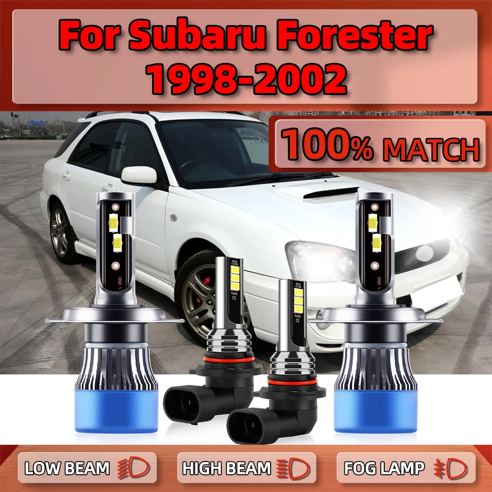 

Turbo LED Lights 40000LM Auto Head Lamp 240W Car Headlight Bulbs 6000K 12V For Subaru Forester 1998 1999 2000 2001 2002