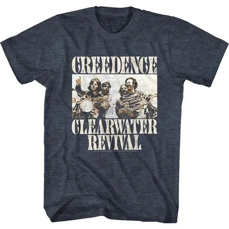 Vintage Rock Tops Creedence Clearwater Revival Bikers Oversize T-Shirt Lustiges Rock-T-Shirt Baumwolle Streetwear Tops Kleidung Unisex – Detail 7