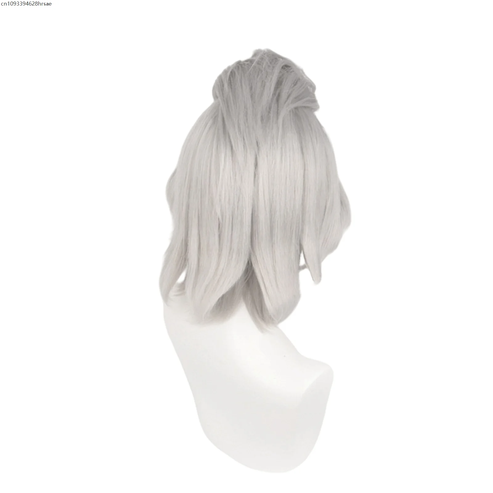 Anime Cosplay Costume Wigs 35cm White Grey Sliver Heat Resistant Synthetic Hair Halloween Party Role Play Carnival Props