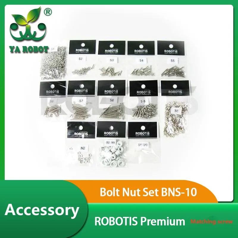 ROBOTIS Premium Enhanced Robot Kit Screw Bolt Nut Set BNS-10