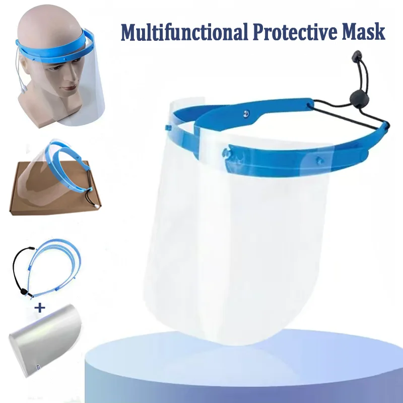 

Dental Protective Face Shield Dentist Mask Transparent Detachable Plastic Anti-Droplets Dustproof Anti-oil Spatter Cooking Mask