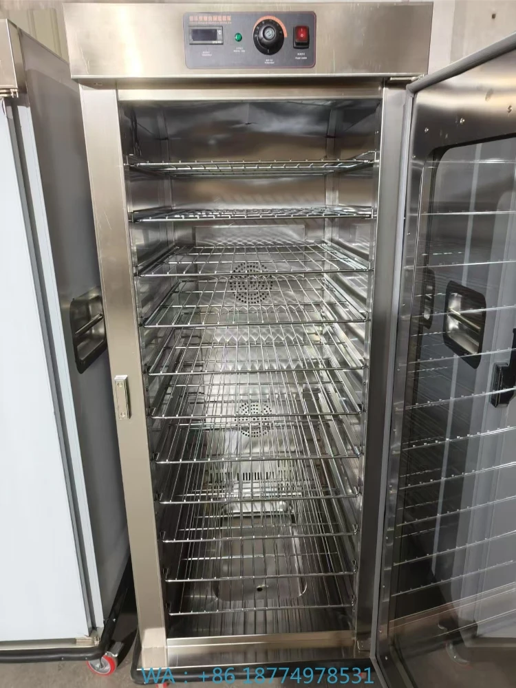 

Stainless Steel Restaurant Food Warmer Banquet Cart Commercial Single Door Food Holding Cabinet Trolley Dining Mobile