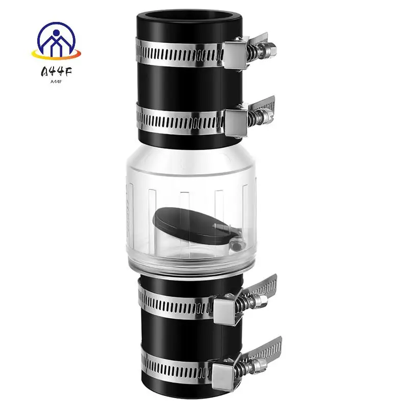 A44F-1-1/2인치 CV-150 섬프 펌프 체크 밸브, 역류 방지용 스프링 장착 플래퍼, 클램프가 있는 무소음 체크 밸브