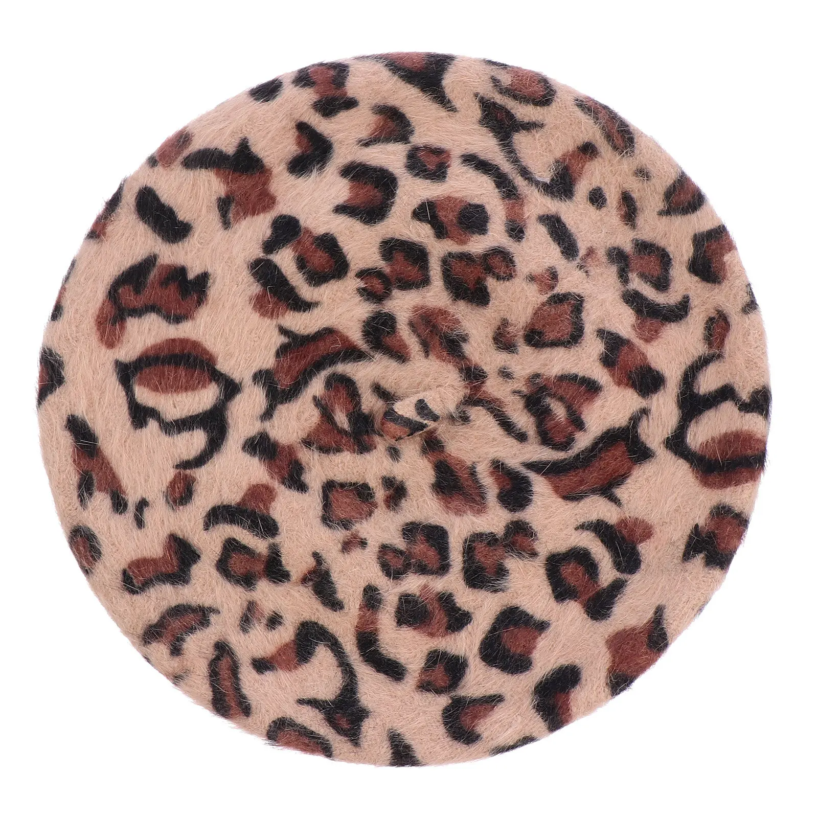 

1 шт. Берет с леопардовым принтом, мягкий, теплый, легкий, для женщин, модный, на зиму, весну, осень