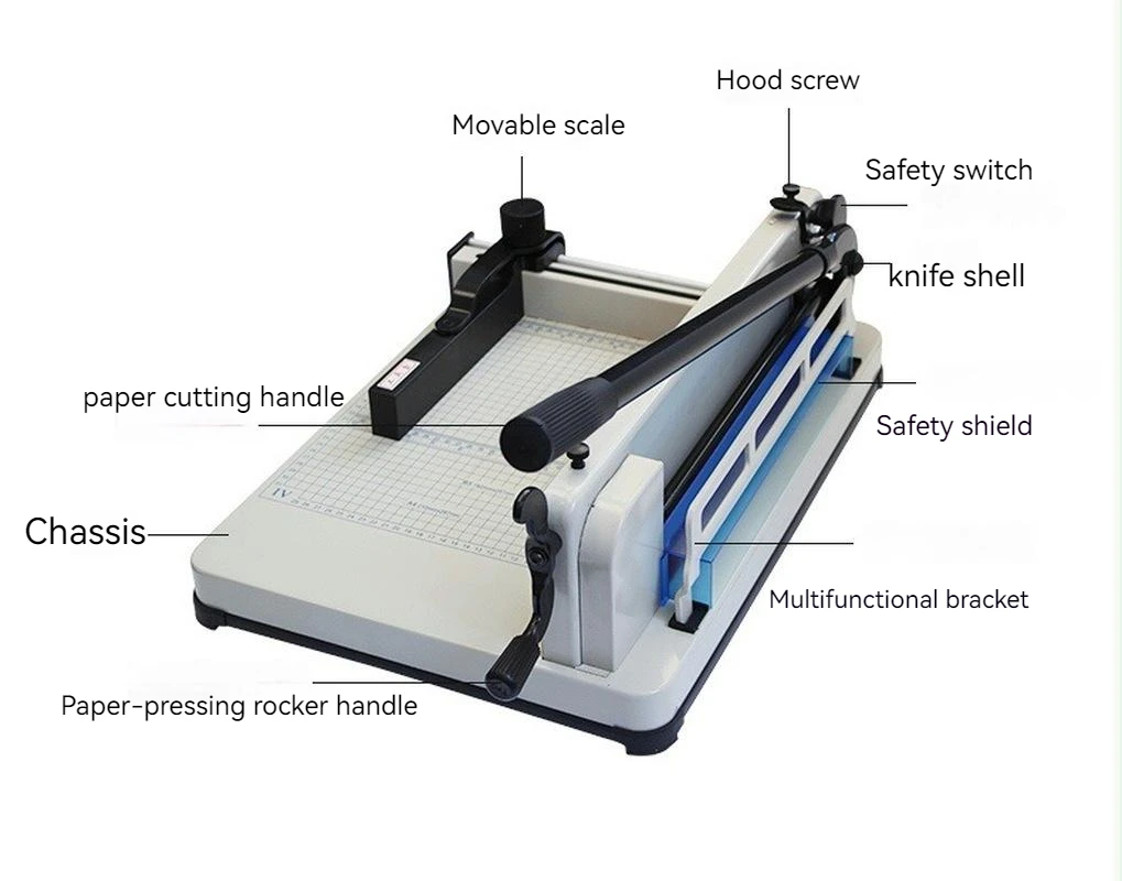 A4 Thick Layer Paper Cutting Machine Knife Holder Manual Marking Press Capable Of Cutting 400 Sheets School Office Accessories