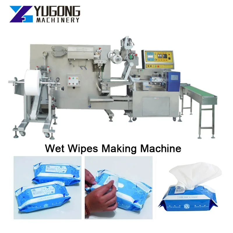 YUGONG Wet Wipes Manufacturing Machine Wet Wipes Folding & Sealing Machine Full Automatic Wet Wipes Machine Product Line