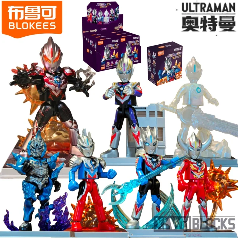 

BLOKEES Assembling Building Blocks Ultraman Shiny Edition 10 Ultraman Orb Movable Model Ornaments Collection Gifts