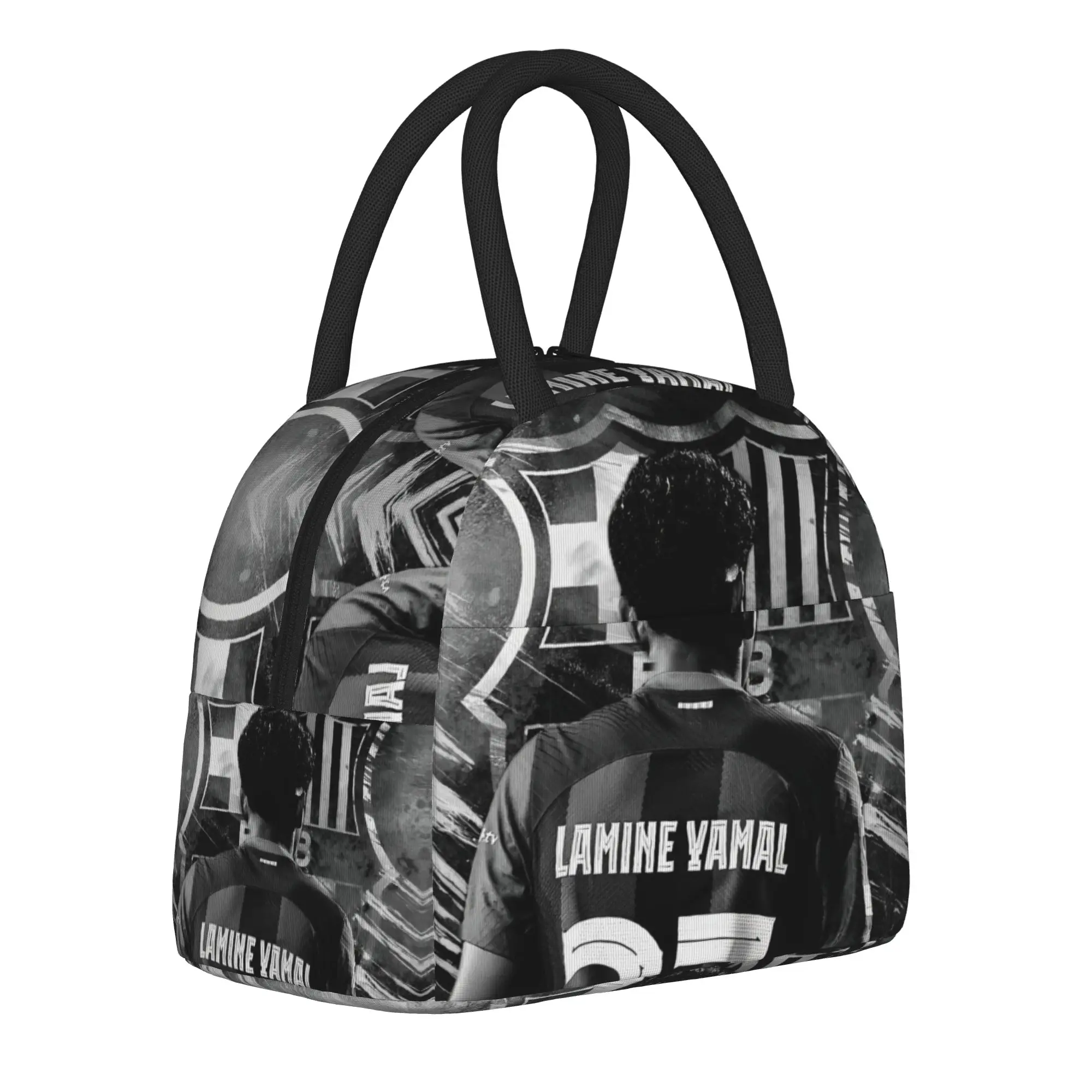 Insulated Lunch Bags L-Lamines Football Sports Y-Yamals Merch Soccer Lunch Container Ins Style Cooler Thermal Bento Box For Work