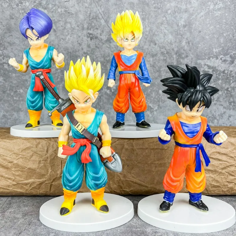 

Dragon Ball anime Goten Torankusu Super Saiyan action figure cute desktop Ornament Figurine model doll toys Collection kid gifts