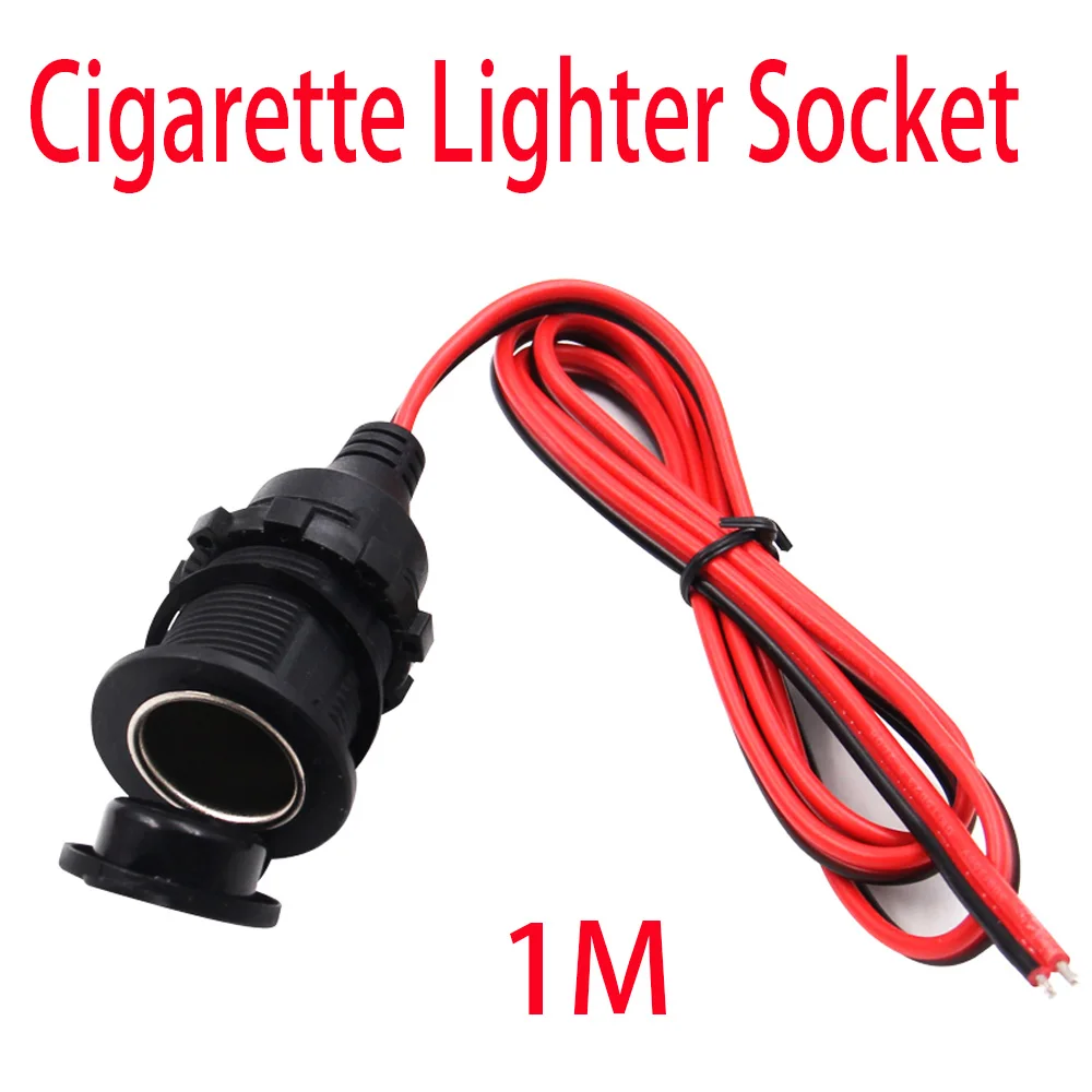 

Car Cigar Cigarette Lighter Socket 12/24V DC Female Plug Connector Adapter Car Charger Car Accessory Power Cigar Lighter Socket