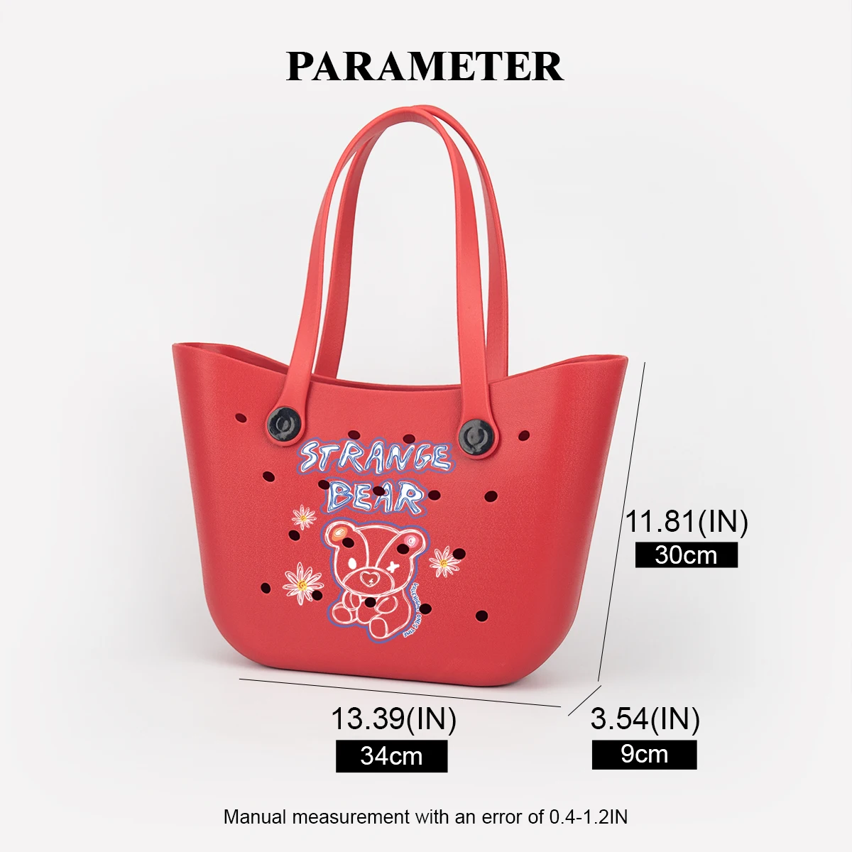 Trendy and Cool Printed Eva Tote Bag, Large Capacity Can Hold Mobile Phones, Tablets, Books and Other Items, Suitable as a Birthday Gift, Holiday Gift, for Outdoor Activities, Music Festival Parties, Fashionable and Versatile for All Seasons