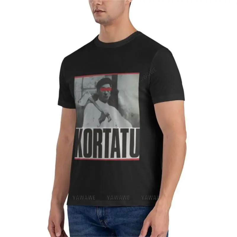 summer men t-shirt black man tshirt Kortatu Active T-Shirt mens graphic t-shirts pack boys white t shirts