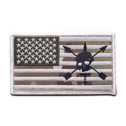 Parche Velcro bandera USA táctico chaleco mochila MOLLE gancho lazo