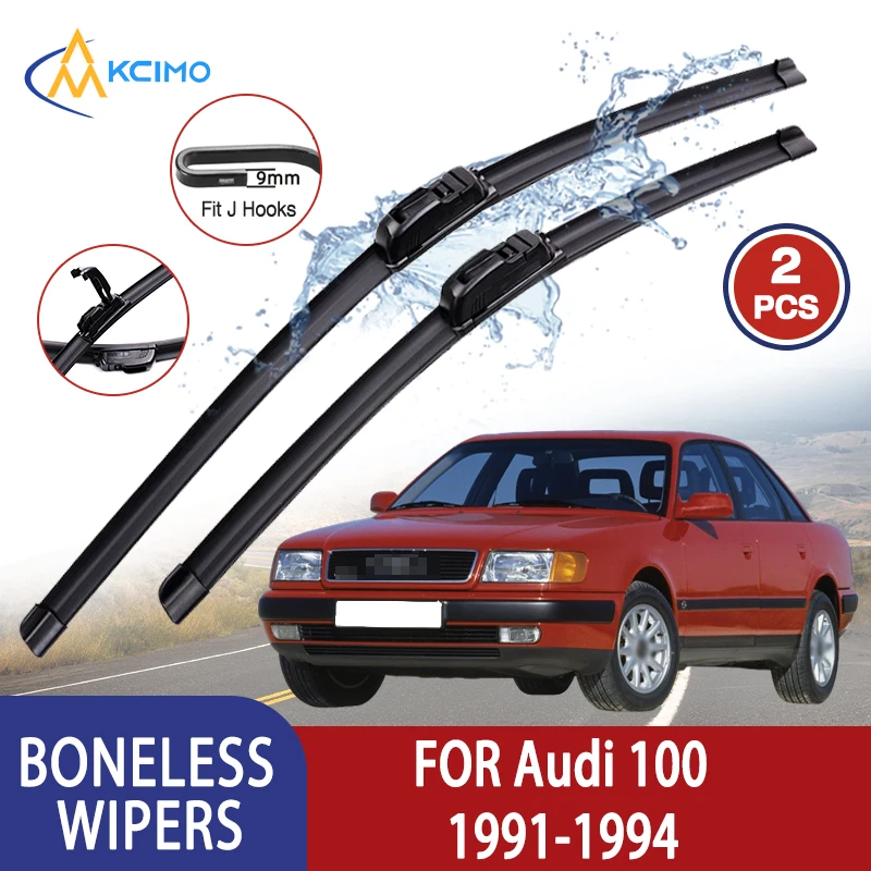 

Kcimo For Audi 100 1991-1994 Car Wiper U-type Soft Rubber Boneless Wiper HD Quiet Durable Automotive Wiper 24"+18"