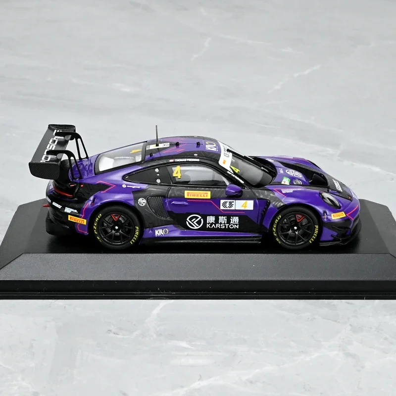 Kiloworks 1/43 Porsche 911 992 GT3 R Legering Speelgoed Motorvoertuig Diecast Metaal Model Geschenken