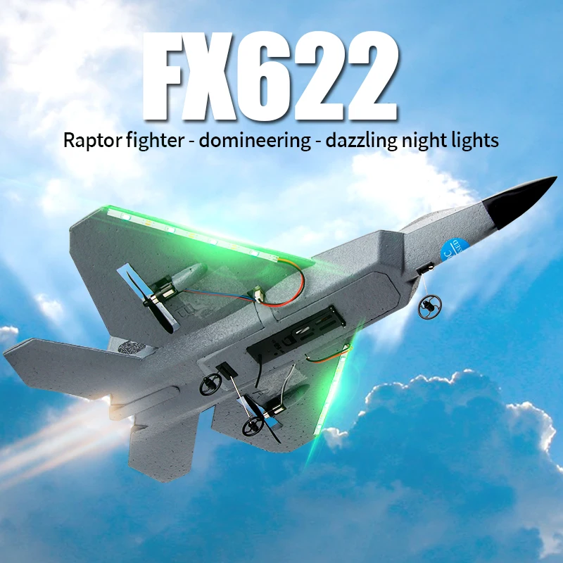 RC Flugzeug FX622 Fernbedienung RC F22 Raptor Flugzeug Schaum Starr flügel segel flugzeug Kampf flugzeuge Modell Hubschrauber RC Kinder Spielzeug RTF