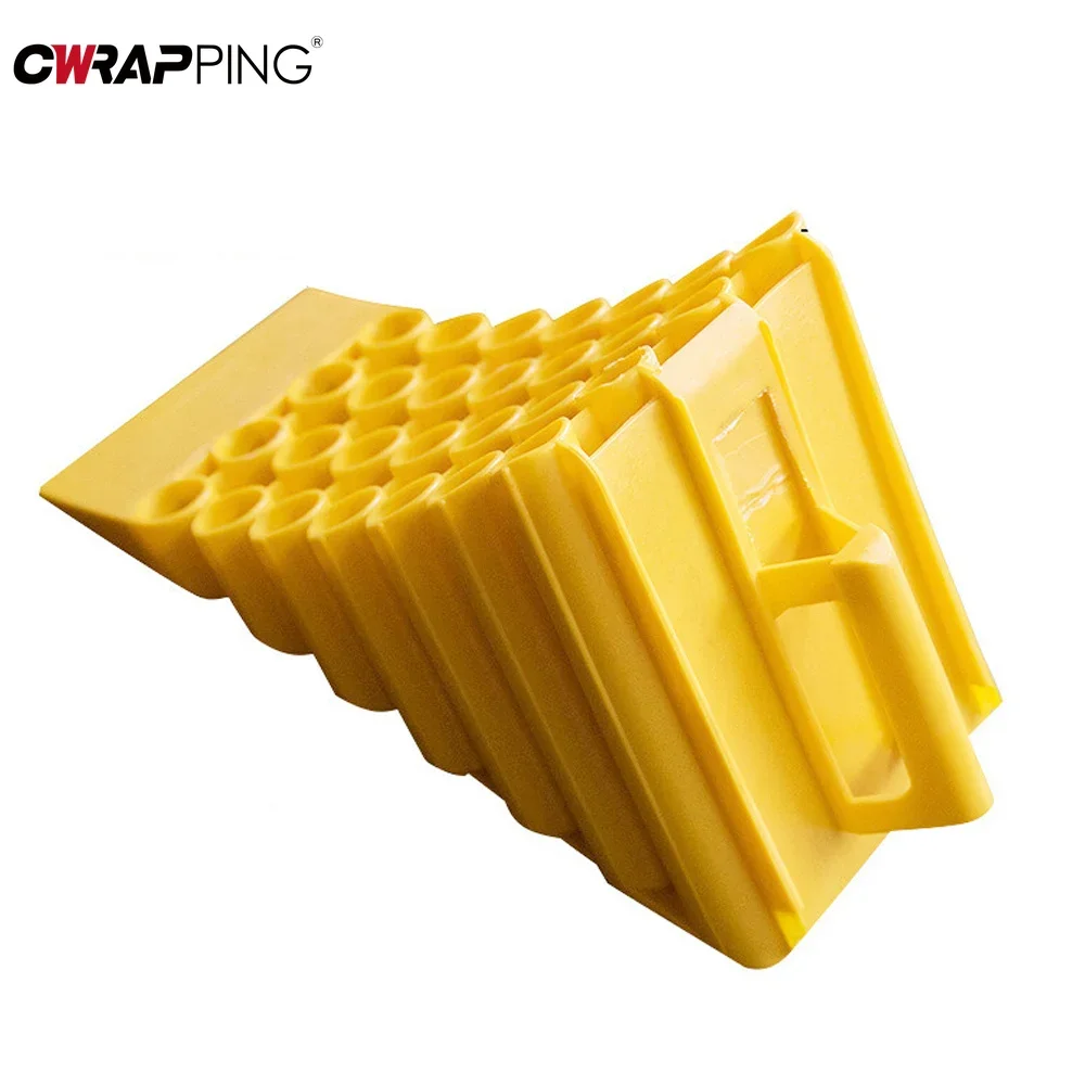 Car Tyre Slip Stopper Control Rubber Wheel Chocks Blocks Wheel Alignment Tire Pad for Trailer Truck RV Camper Car Accessories