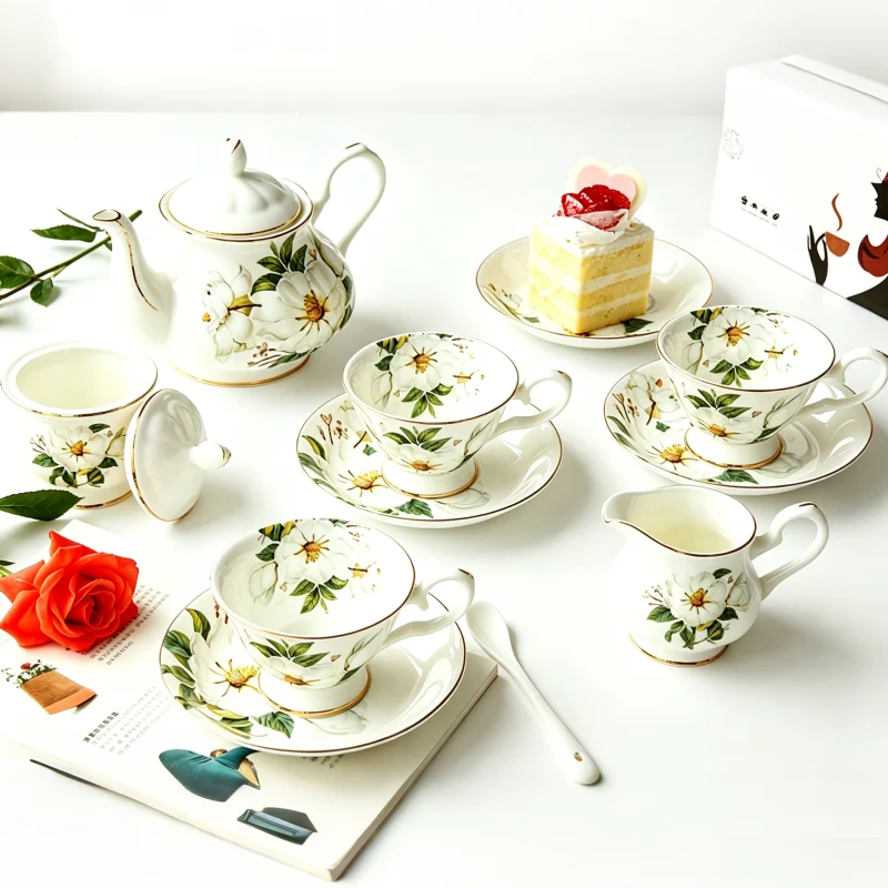 Tea Coffee Pot Set - Ensemble de 21 tasses à café