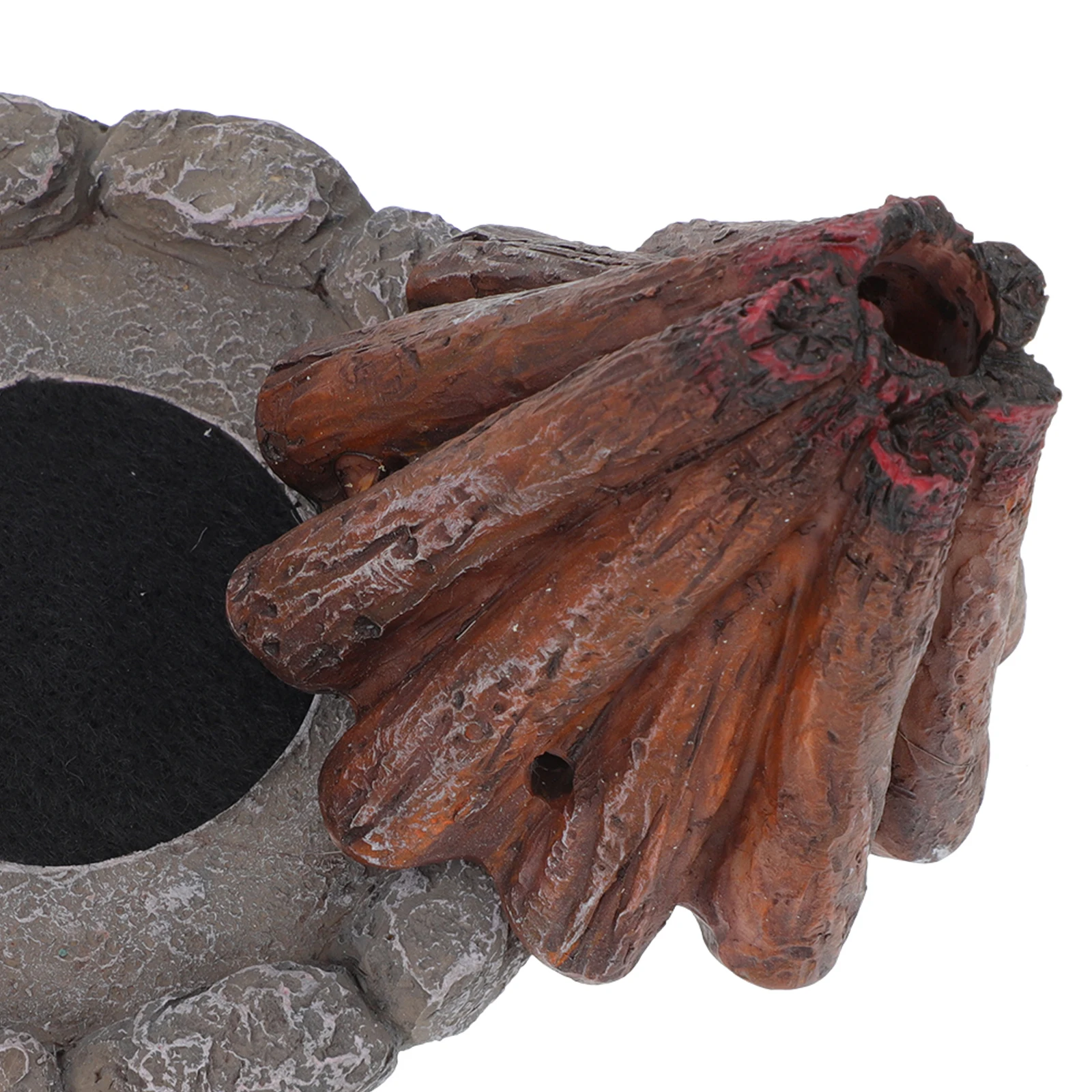 

1pcs Incense Burner Resin Craft Aromatherapy Stove Decor Firewood Pile Shaped Holder Home Office Decor Products Desktop Censer