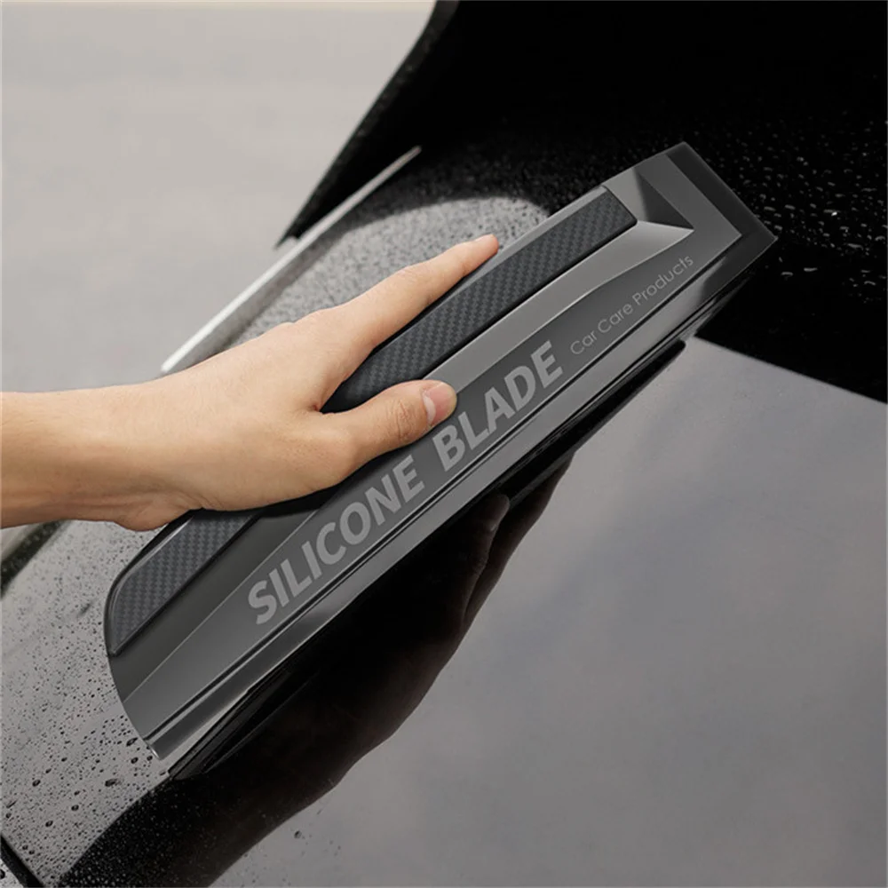 Non-Scratch Flexible Soft Silicone Handy Squeegee Car Wrap Tools Water Window Wiper Drying Blade Clean Scraping Film Scraper