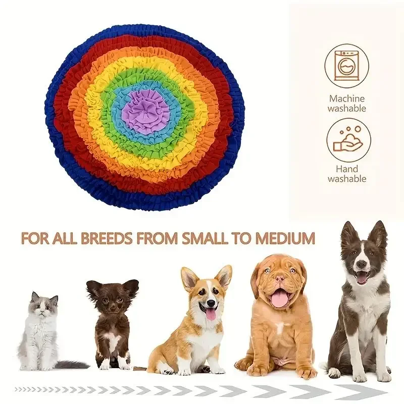 Pet Dog Snuffle Mat Nose Smell Training Sniffing Pad Dog Puzzle Toy Slow Feeding Bowl Food Dispenser Carpet Washable Dog toys