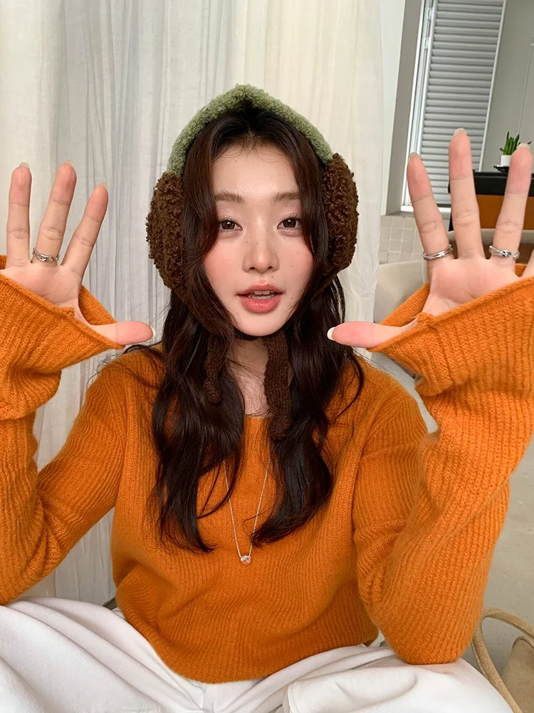 

Весна 2026: Женский вязаный топ с длинным рукавом в полоску, модный базовый слой, красивая свободная кофта в расслабленном стиле, трикотажная одежда