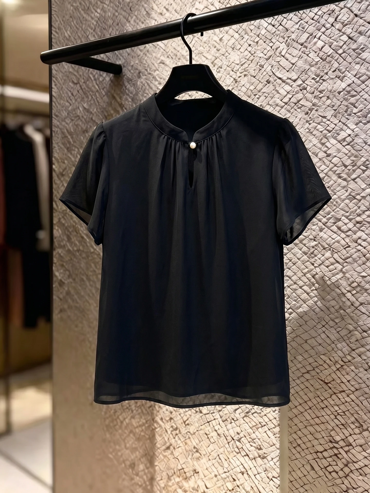 

Loose Versatile Color Slimming Short Sleeve Women's Shirt Commute Style Korean Fashion Straight Cut Summer Shirt