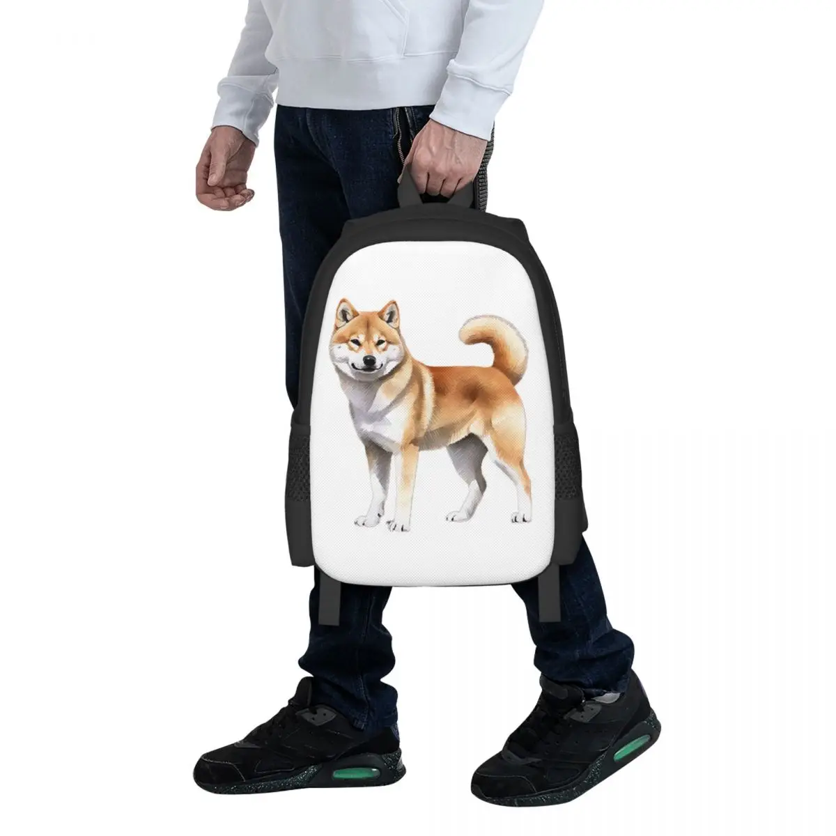 

Shiba Inu Dog Student Backpack School Bag Hiking Travel Daypack for Boys Girls Fashion Bookbag Shoulder Bags