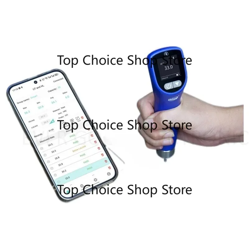 LS256 Port-able Ultrasonic Hardness Tester UCI Method For Metal Alloy Weld Corr-osion Pipe 20N Inspection With Probe Fixt