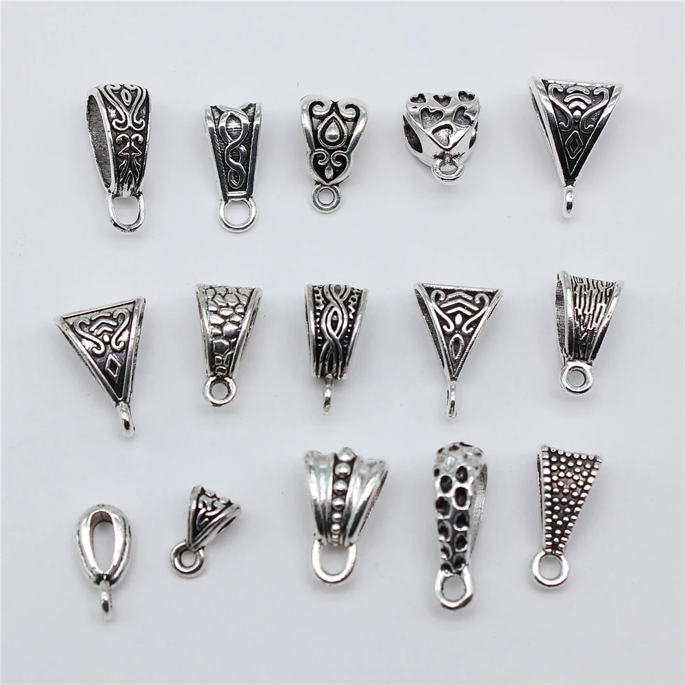 20pcs Triangle Hanging Buckle Beads Bails Connectors For DIY Jewelry Making Jewelry Findings Jewelry Accessories