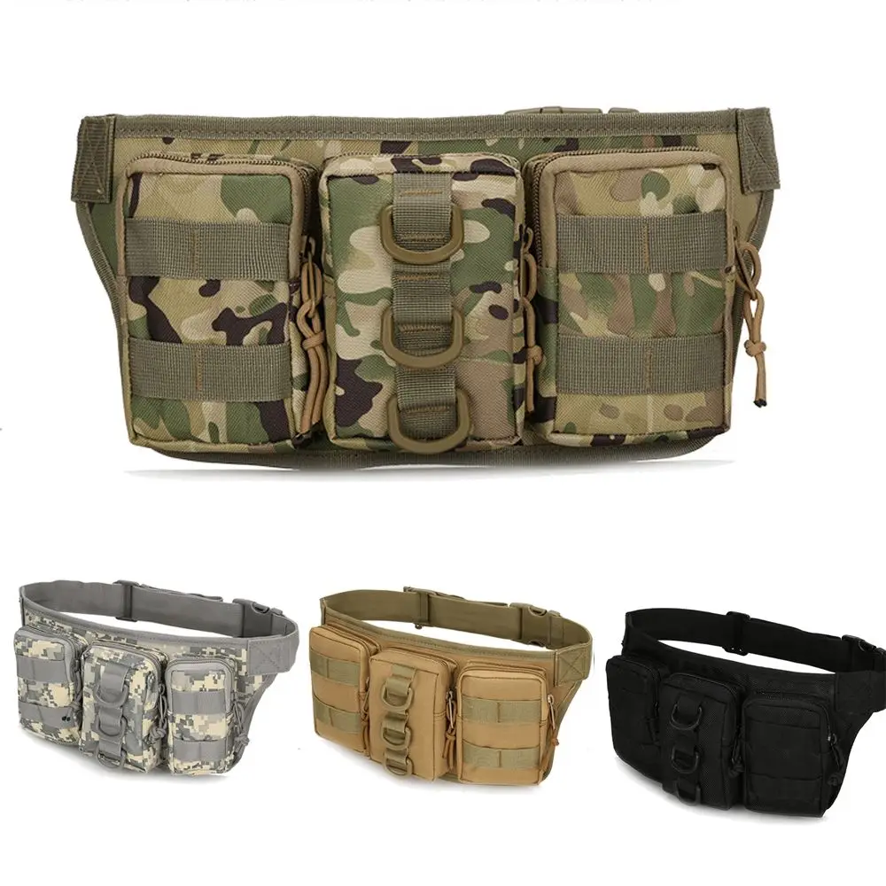 Outdoor Molle Waist Bag Waterproof  Waist Fanny Pack Men Waist Fanny Bag Pack Pouch Camping Hiking Climbing Hip Bum Belt Bag