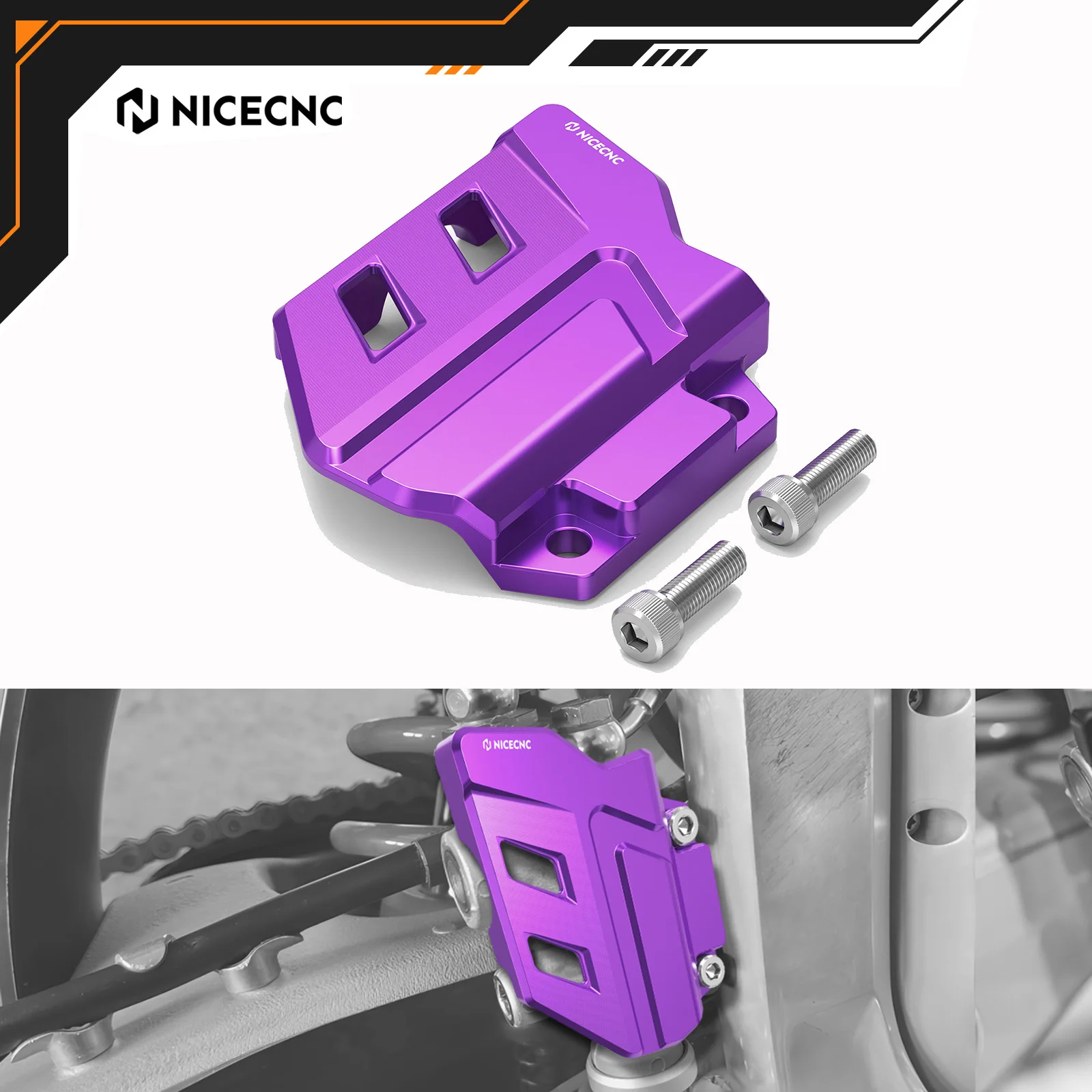 

NICECNC For Stark Varg EX MX 2024-2025 Rear Brake Master Cylinder Guard 6061-T6 Aluminium Electrical Motorbike Accessories