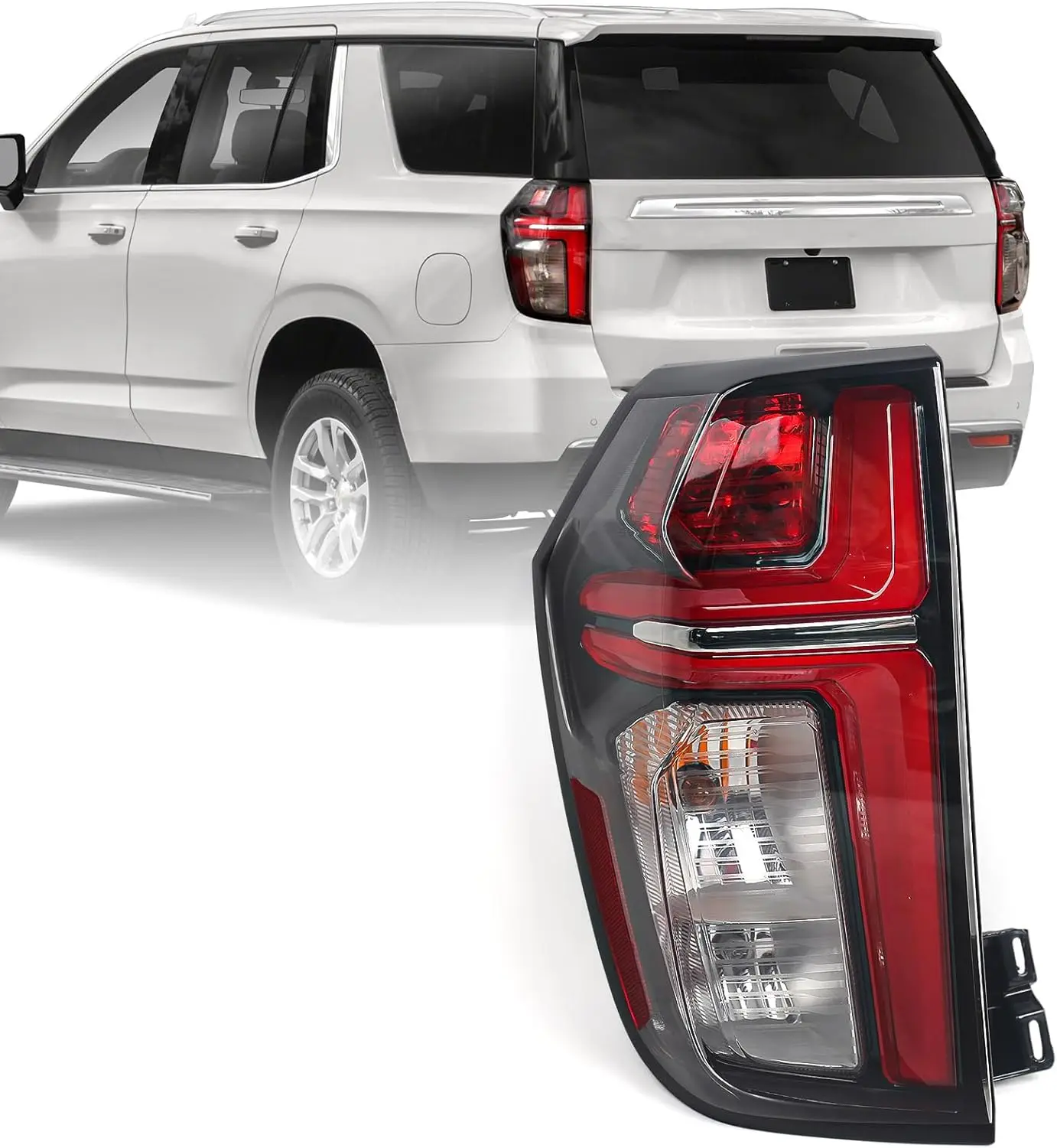 

Задние фонари для Chevy Tahoe/Suburban 2021-2023, светодиодный стоп-сигнал, левый, левый